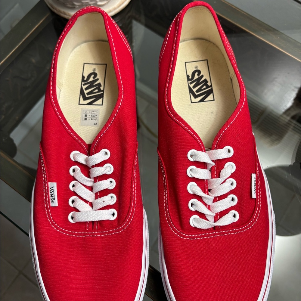 Vans Red SneakersRed Van Size 11
